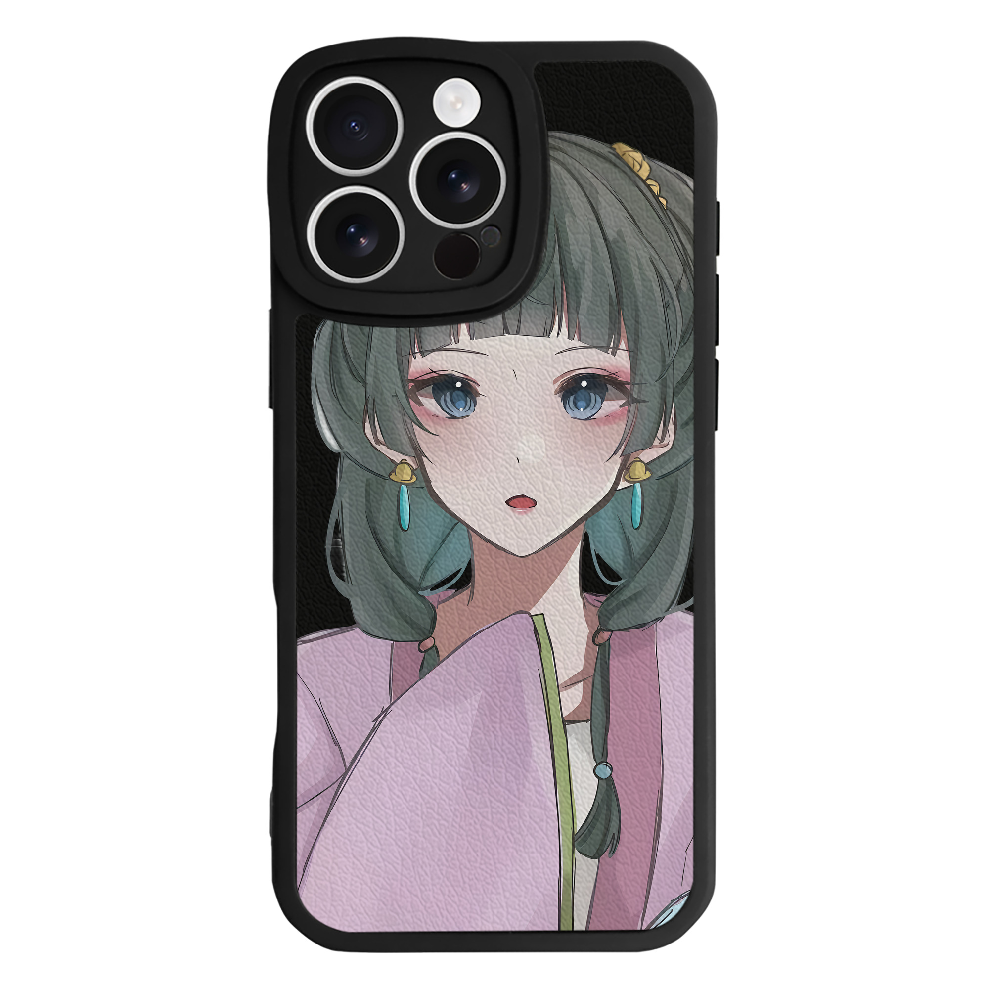 （画像用） 薬屋のひとりごと The Apothecary Diaries 【iPhone 16シリーズ対応】シリコンスマホケース（レザー調） 材質：シリコン